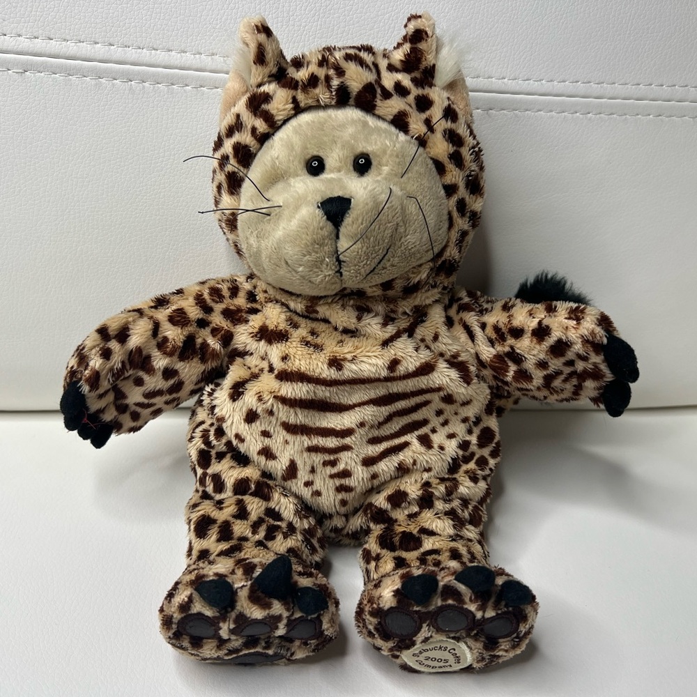 Starbucks Bearista Cat Bear 2005 40th Edition Leopard Cat vintage collectible